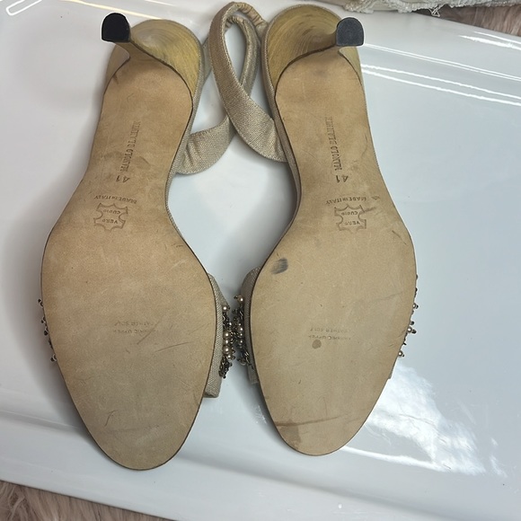 MANOLO BLAHNIK JEWELED HEELS - Picture 3 of 10